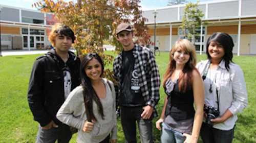 5 Cabrillo College students standing together