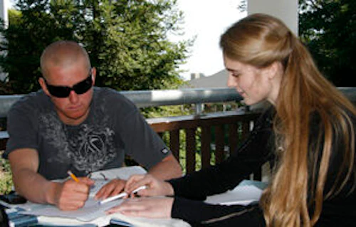 Tutor Working with Student