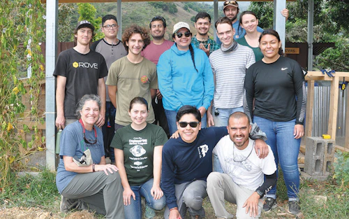 a group of engineering students on their trip