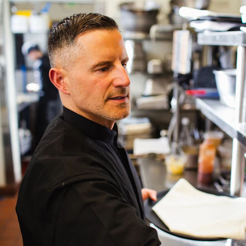 Chef in the culinary program