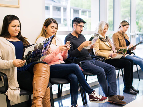 patients in the waiting room