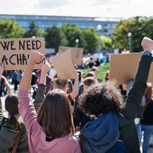 Estudiantes en protesta