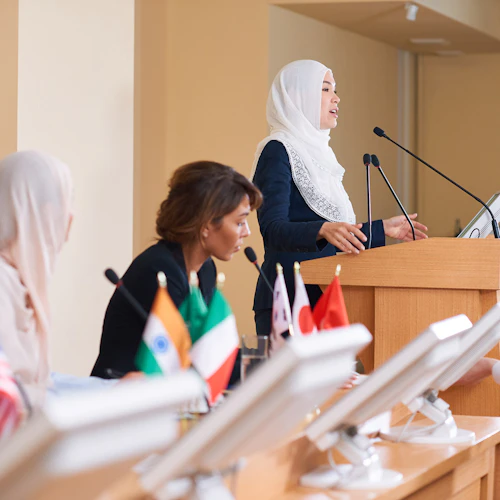 equipo de debate internacional
