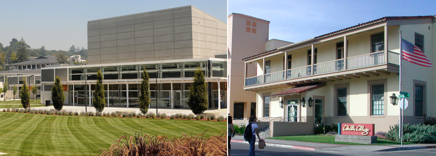 Visual arts and performing arts and Watsonville campus buildings
