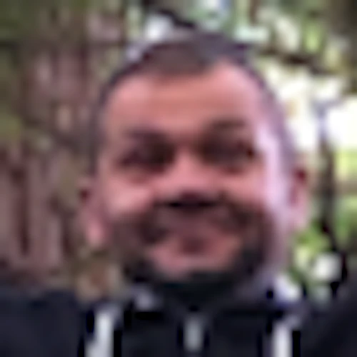 man in the woods