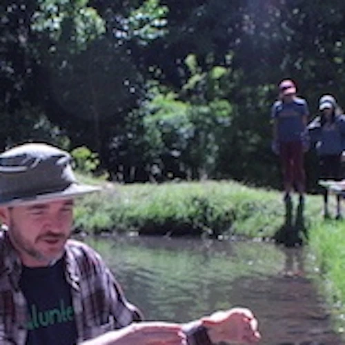 Karl working with Cabrillo Engineering Abroad Students in Costa Rica, Jan 2020, Photo Credit: Patrícia Bao