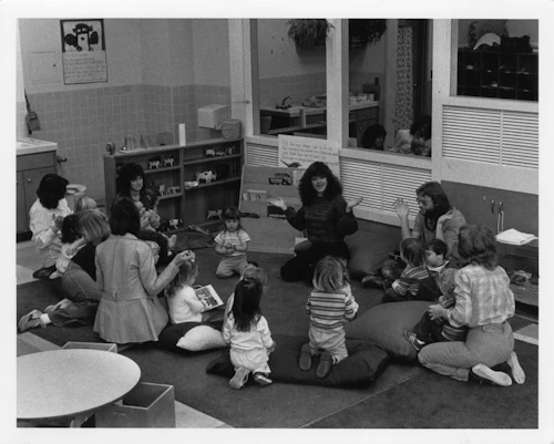 Early Childhood education students with teachers