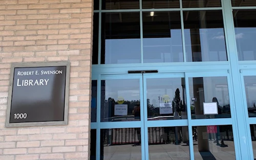 Cabrillo College Library entrance