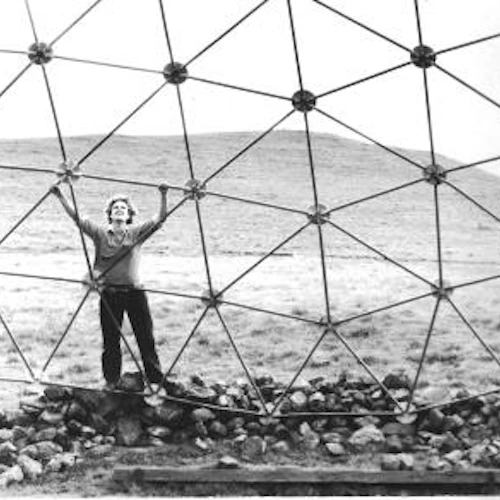 K. Groppi with Geodesic Dome