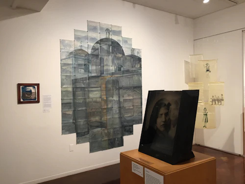 Gallery view, Janet Fine, Randy Hayes, Kathryn Mayo, Margo Duvall