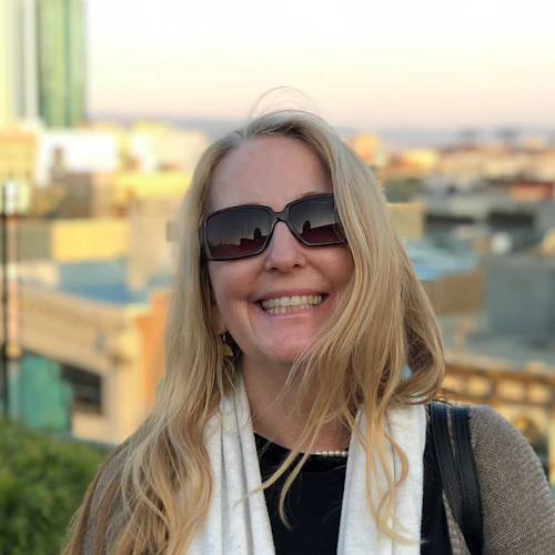 Anne at the Proper Hotel in San Francisco.