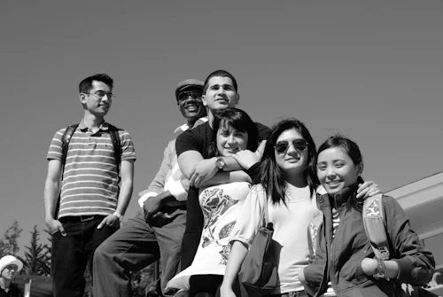 group of students smiling