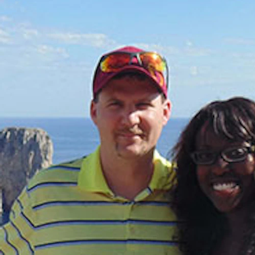 Photo of Jeremy MacVeigh and his Wife overlooking Capri Islands in Italy