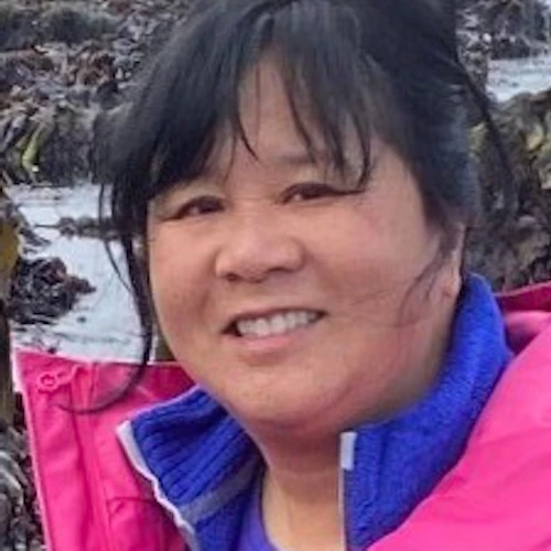 Allison en la zona intermareal rocosa