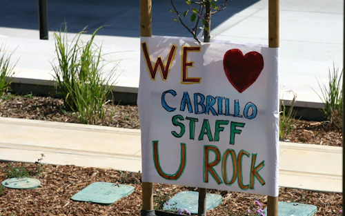 students' support staff sign