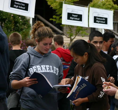 running start students in the quad