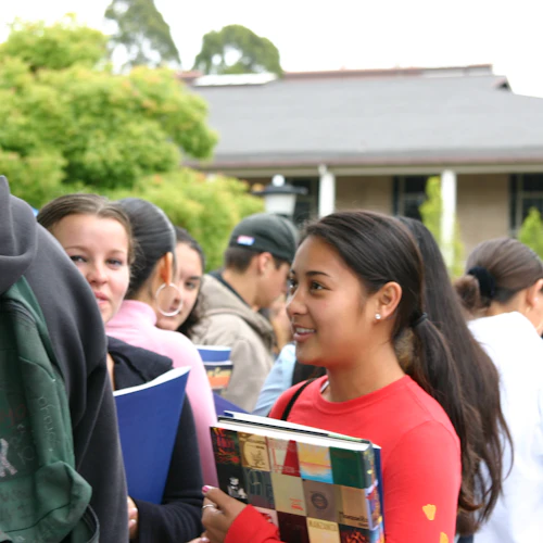 Decorative image: group of students on campus