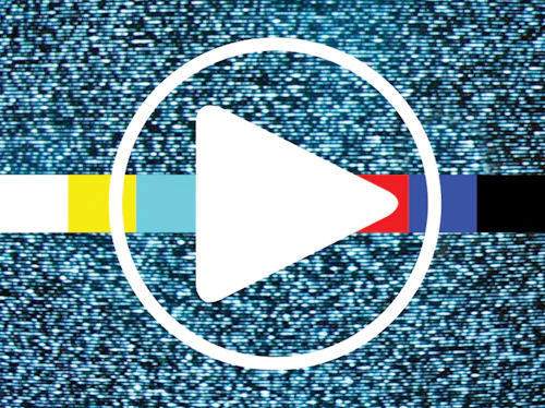 Imagen abstracta de un botón de "reproducir"