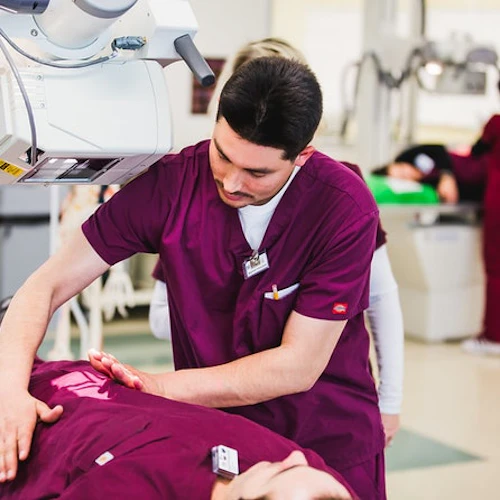 male rad tech student