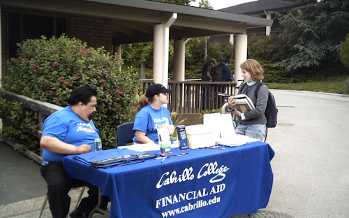 financial aid information table