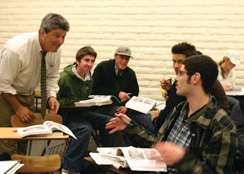 students in a history class