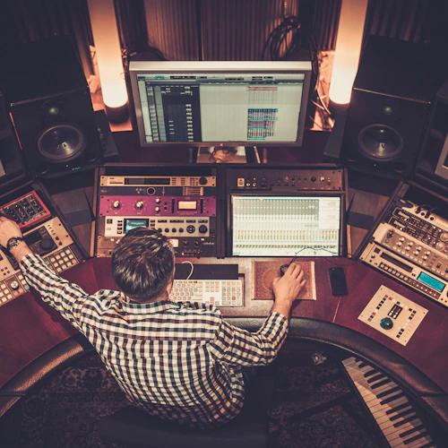 Ingeniero de Música en estación de trabajo