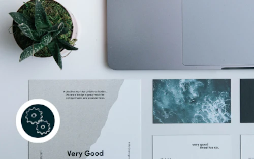 laptop with documents