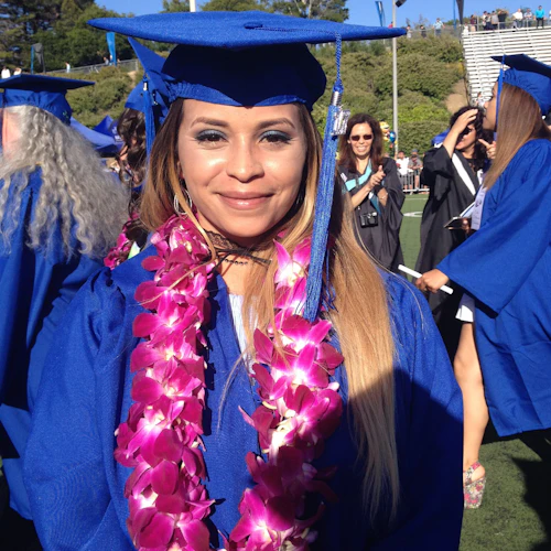 CABT student at graduation