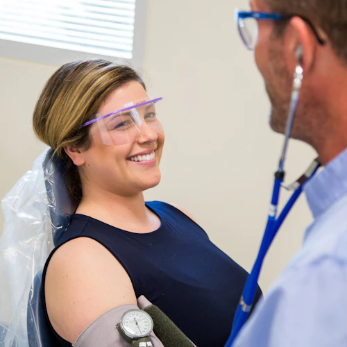 male dental hygiene student