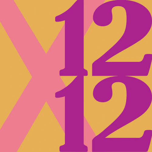 12 x 12 logotipo de la exposición