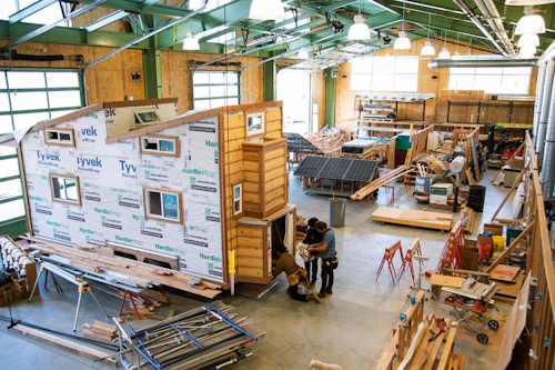 Sitio de construcción interior