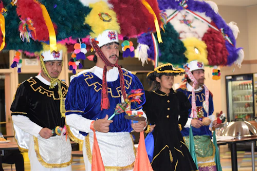 People Dancing at an Indigenous American Heritage Celebration
