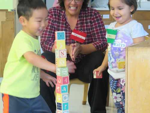 children with an instructor ECE