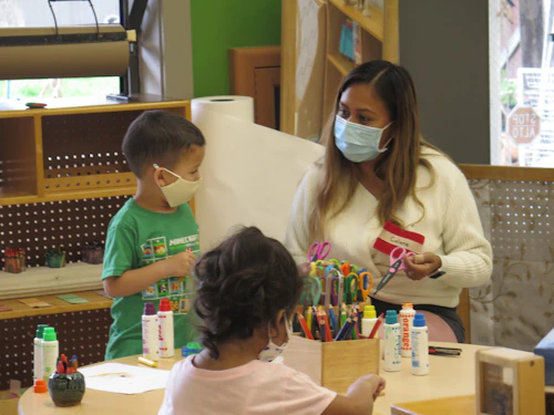 Celene working with toddlers