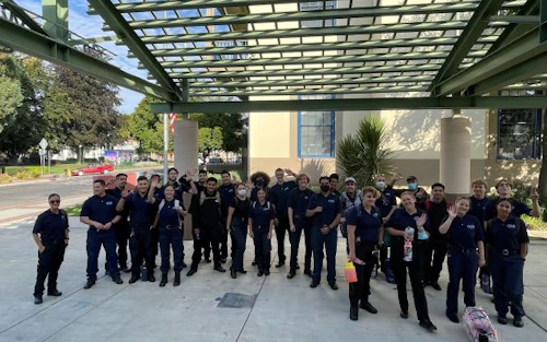 EMT group of students