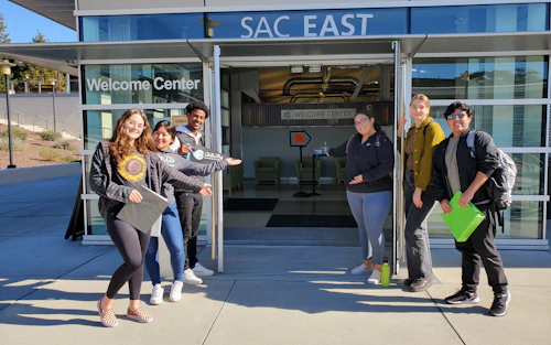 Welcome Center Students