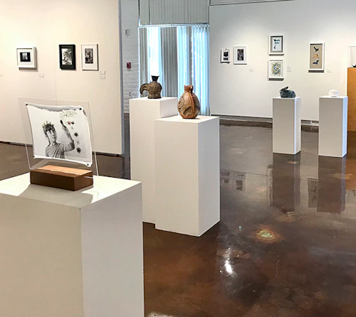 Exposición estudiantil, Vista de la galería