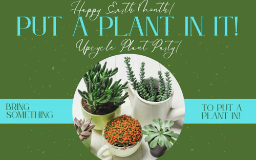 Pon una planta en él volante