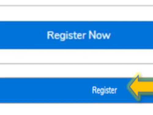 sceen shot of register button