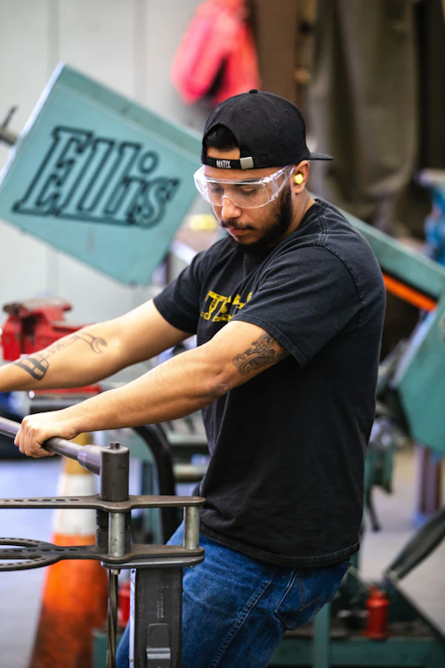 estudiante de soldadura