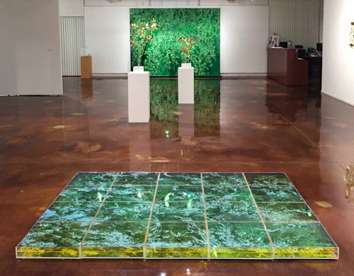 Vista de instalación desde la pared trasera, Natalya Burd + Kirk Maxson