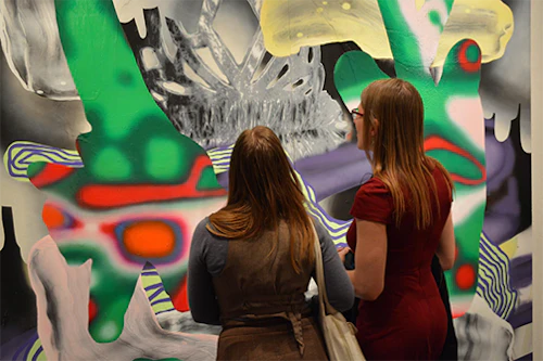 Vista detallada, con espectadores