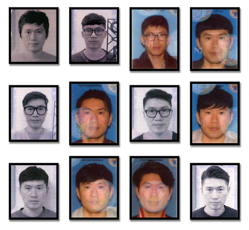 images of Asian Men in a grid