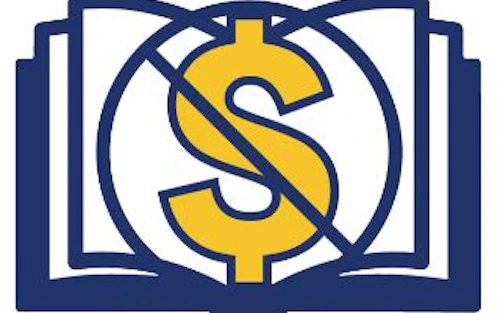 ZTC icon is book with crossed out dollar sign