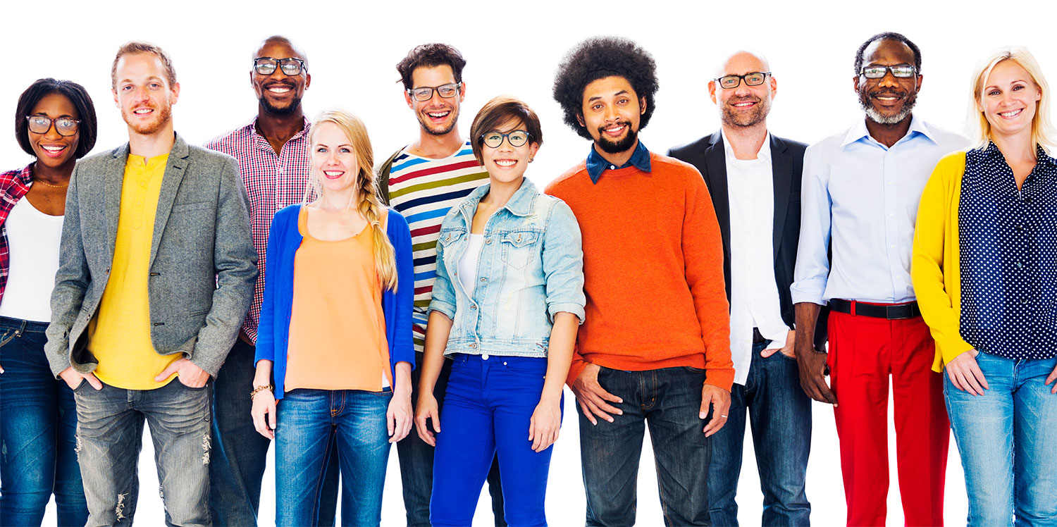 estudiantes diversos