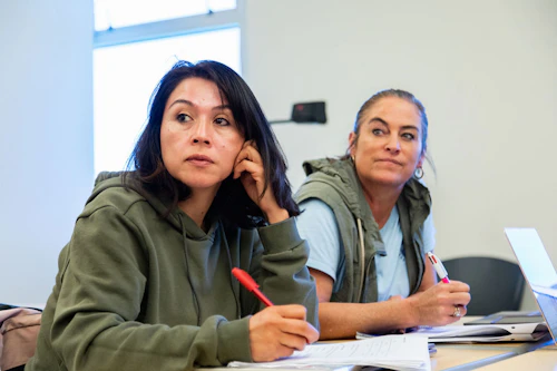 estudiantes en clase