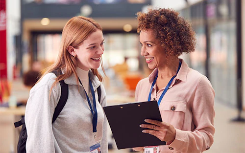 faculty with working each other