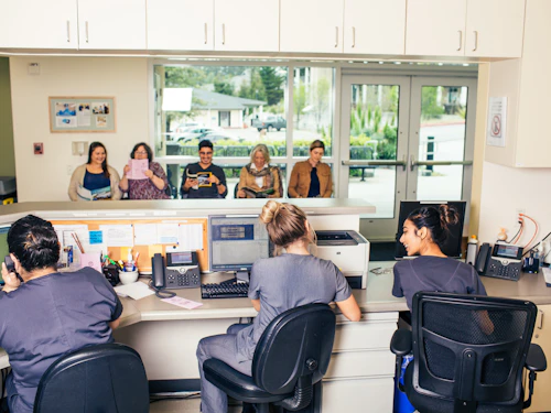 patients in waiting room