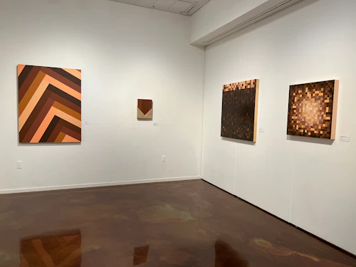 vista de instalación, galería trasera