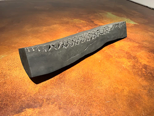 "Healing II," charred oak wood